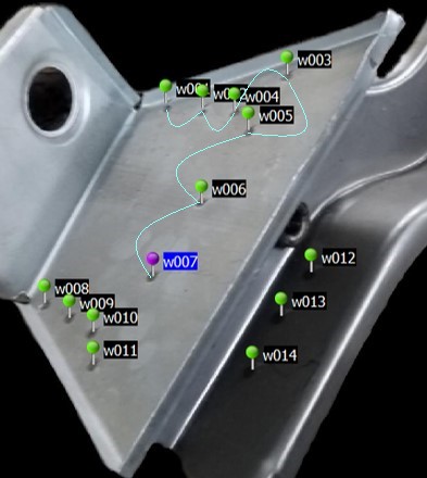 Рис. 7. 3D-модель детали с результатами контроля.jpg Рис. 7. 3D-модель детали с результатами контроля.jpg
